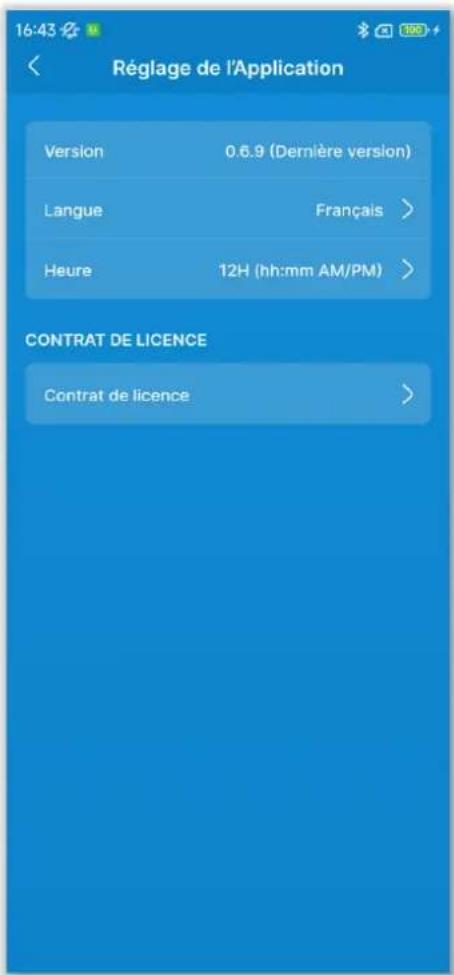 MITSUBISHI RC-ES1 - Réglage de l'application - 2