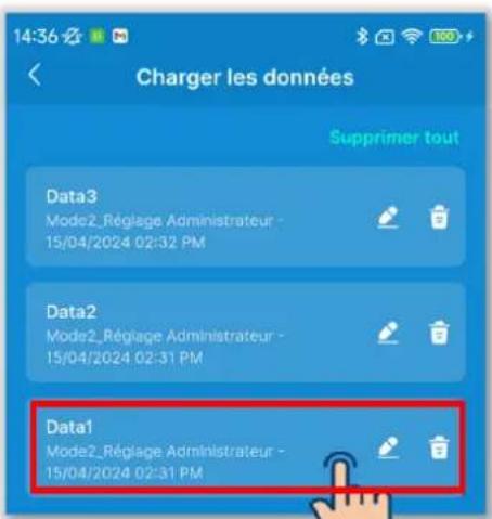 MITSUBISHI RC-ES1 - Chargement des données de paramétrage - 1