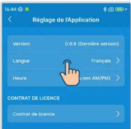 MITSUBISHI RC-ES1 - ■ Sélection de la langue de l'application - 1