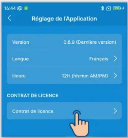 MITSUBISHI RC-ES1 - ■ Consultation du contrat de licence - 1