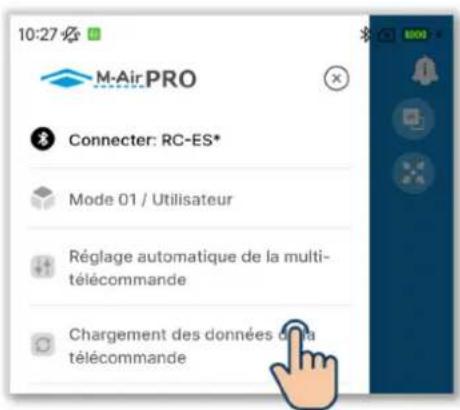MITSUBISHI RC-ES1 - Chargement des données de la télécommande - 1