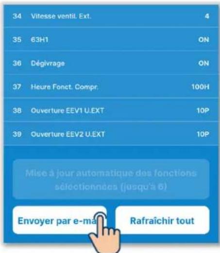 MITSUBISHI RC-ES1 - ■ Envoi des données de fonctionnement par e-mail - 1