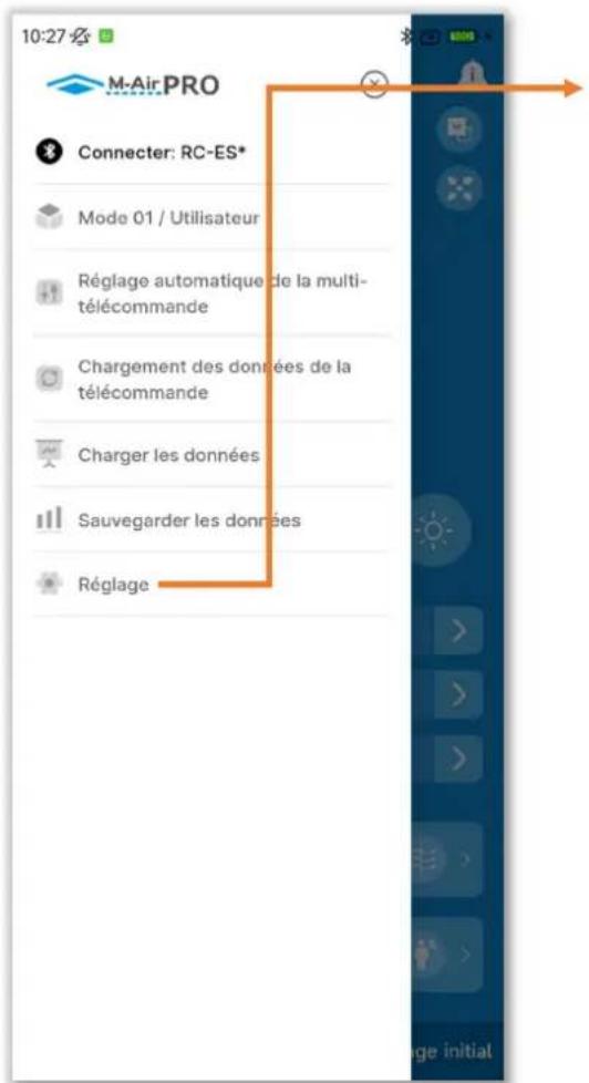 MITSUBISHI RC-ES1 - Écran de menu - 4