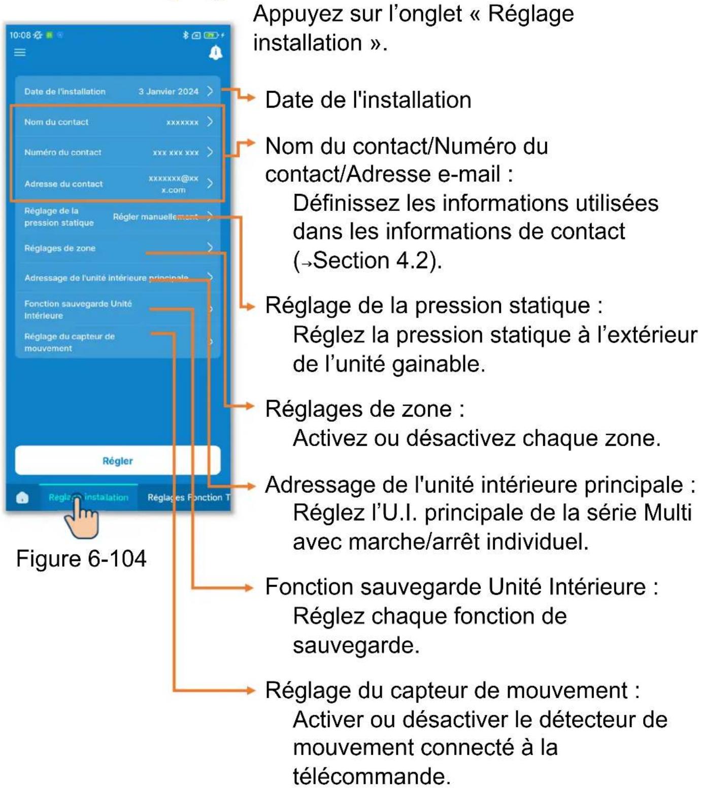 MITSUBISHI RC-ES1 - Réglage installation - 1