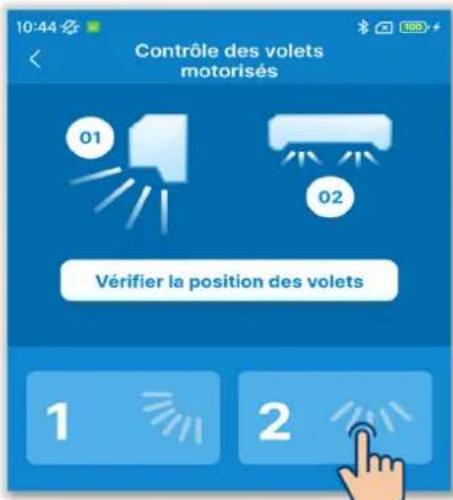 MITSUBISHI RC-ES1 - Lors du réglage du volet individuel dans la direction du volet gauche/droit - 1