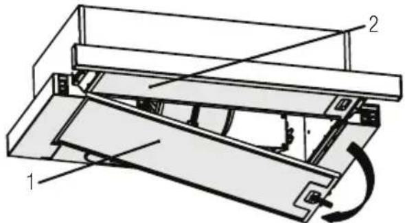 GRUNDIG GDT2565XC - Reinigung des Fettfilters - 1