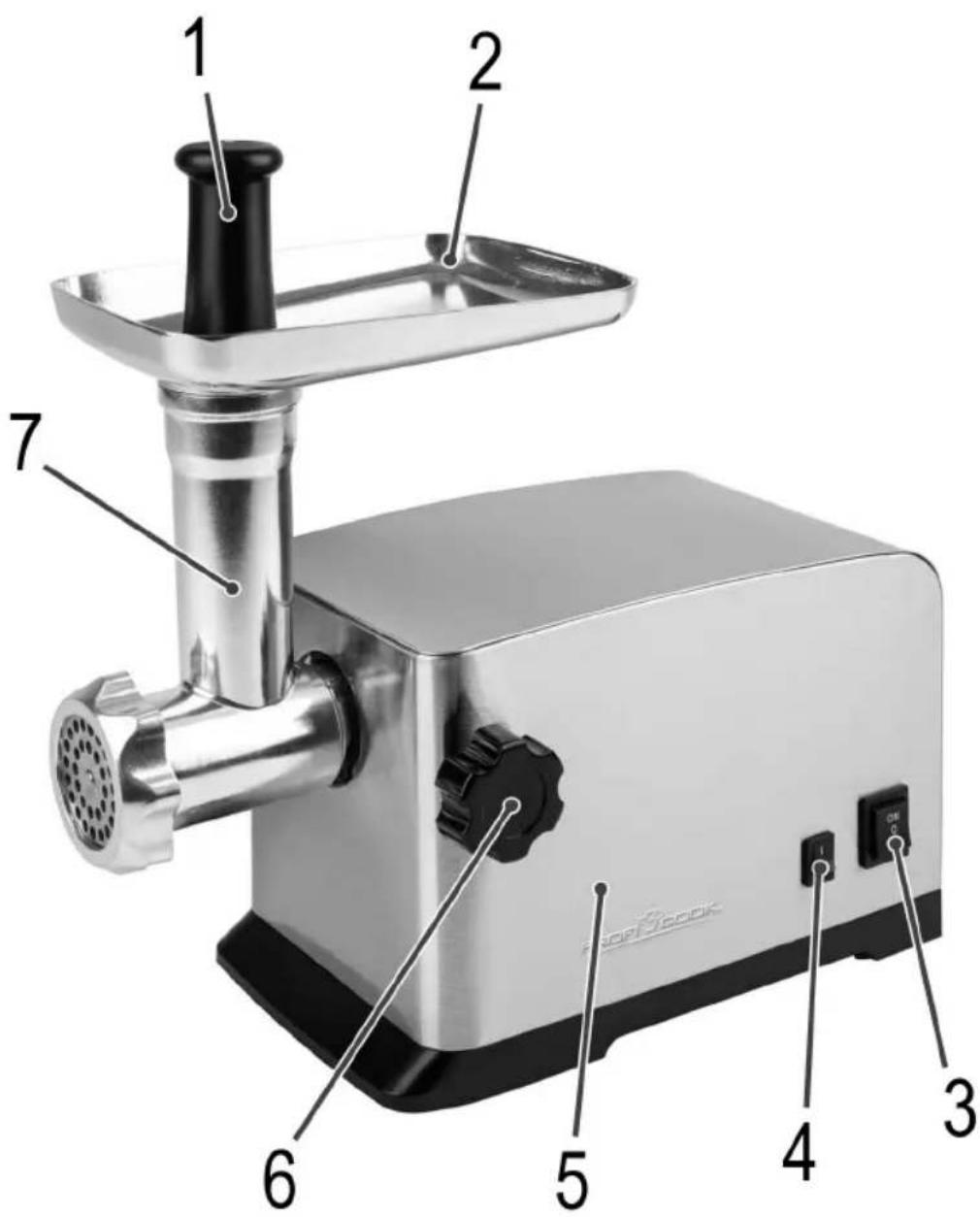 PROFICOOK PC-FW 1272 - Übersicht der Bedienelemente - 1