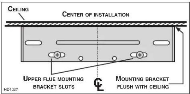 NuTone NW330SS - INSTALL UPPER FLUE MOUNTING BRACKET - 1
