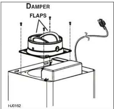 NuTone NW330SS - INSTALL 6" ROUND ADAPTER/DAMPER - 1