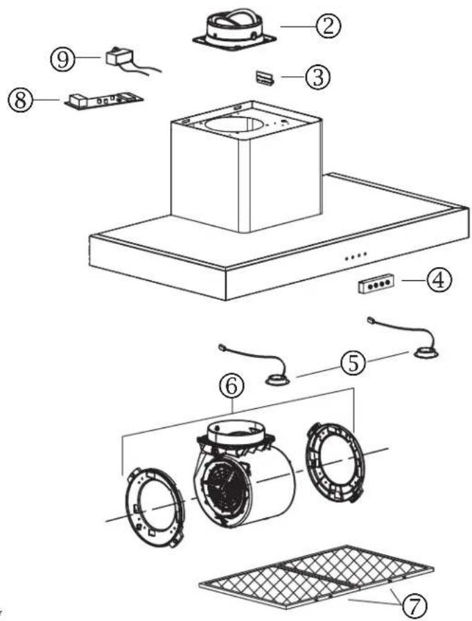 NuTone NW330SS - REPLACEMENT PARTS - 2