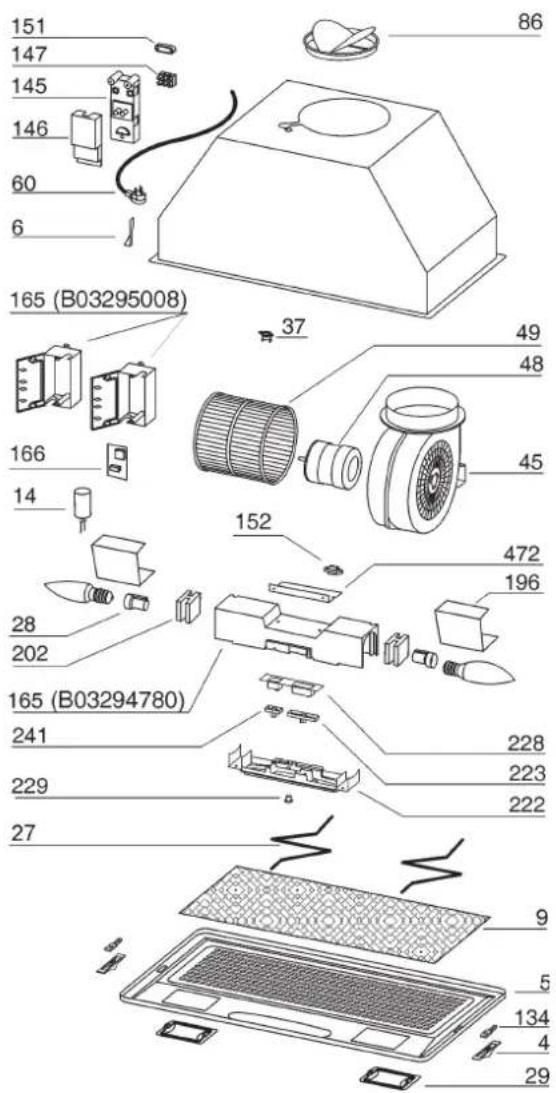NuTone NSPM390 - SERVICE PARTS - 1