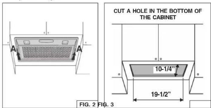 NuTone NSPM390 - INSTALL THE HOOD - 1