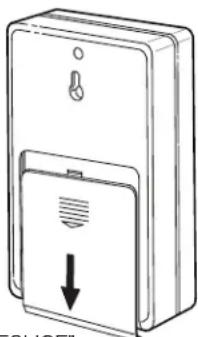 NuTone LA225WH - INSTALE LAS BATERÍAS DEL TIMBRE - 1