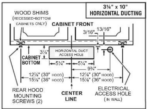 NuTone NRLE130WH - Standard Installation (without EZ1 brackets) - 3