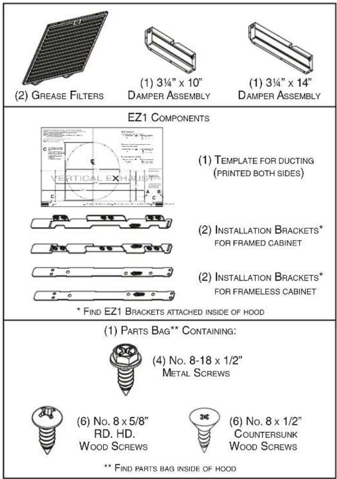 NuTone NRLE130WH - Contents - 1