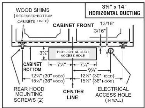 NuTone NRLE130WH - Standard Installation (without EZ1 brackets) - 4