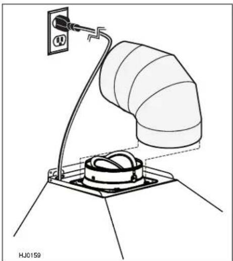 NuTone NW830SS - HORIZONTALLY DUCTED INSTALLATION: - 1