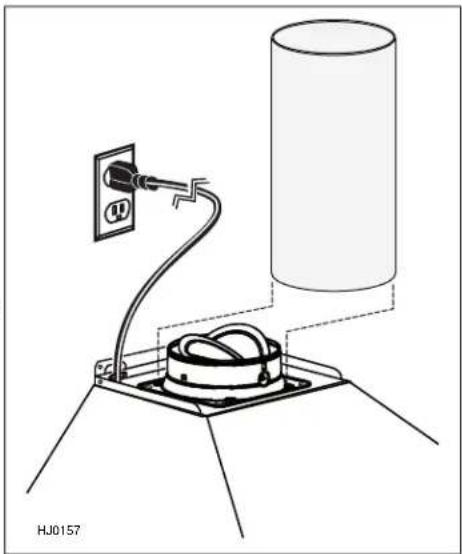NuTone NW830SS - INSTALLATION EN ÉVACUATION VERTICALE : - 1