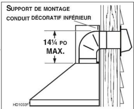 NuTone NW830SS - INSTALLATION EN ÉVACUATION VERTICALE : - 3