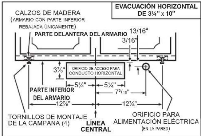 NuTone NQDD130SS - Instalación normal (sin soportes EZ1) - 2