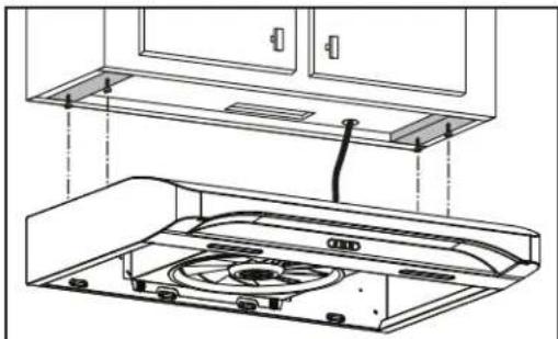 NuTone NQDD130SS - Install the Hood (Standard Installation) - 1