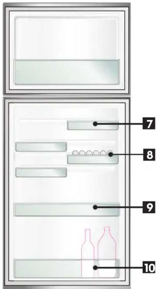 AEG ATE5700C - TOP MOUNT REFRIGERATOR FEATURES - 2