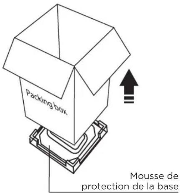 Packing box Mousse de protection de la base