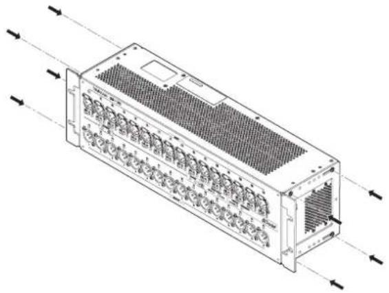 TASCAM SB-16D - Fissaggio delle alette per il montaggio su rack - 2