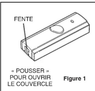 NuTone LA223WH - INSTALLATION DE LA PILE DU BOUTON-POUSSOIR - 1