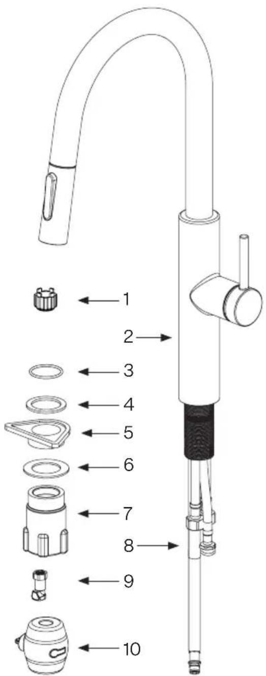 FRANKE PES-PD-SNI - Contenu de l'emballage - 1