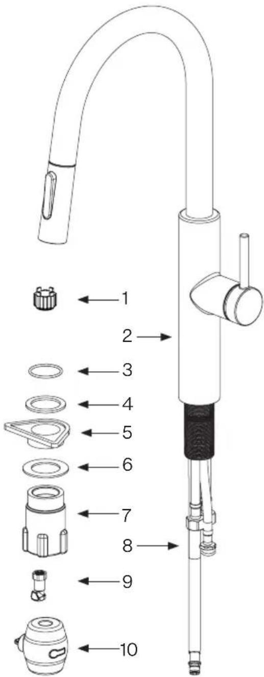 FRANKE PES-PD-SNI - Contenido de la caja - 1