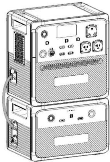 BLUETTI AC240P - Connexion d'extension AC240P + B210P - 2