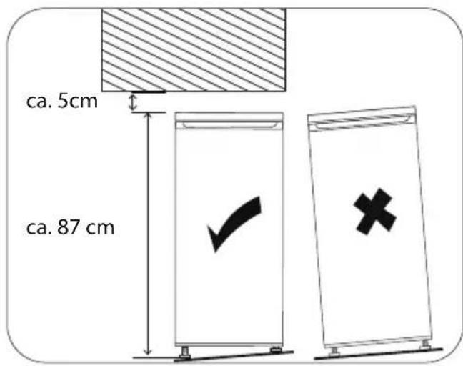 MEDION MD 37191 - Posizionamento dell'apparecchio - 1