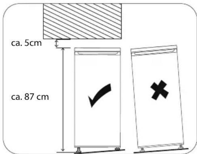MEDION MD 37191 - Colocacion del aparato - 1