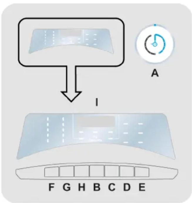 CANDY RP 496BWMR9/1-S - COMANDIE PROGRAMMI - 1