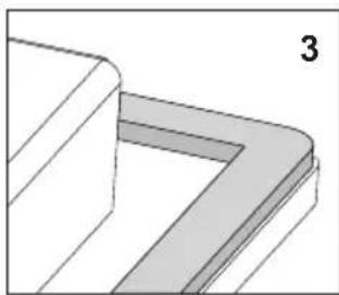 AMICA EHPCX 933 334 E - Assembly of the gasket - 3