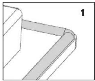 AMICA EHPCX 933 334 E - Aanbrengen van de pakking - 1