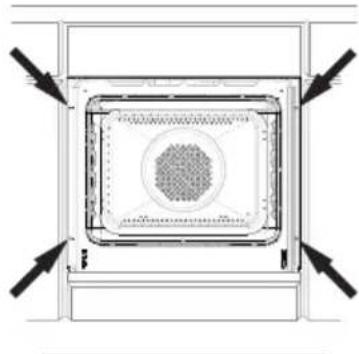 AMICA EHPCX 933 334 E - Montage van de oven: - 1