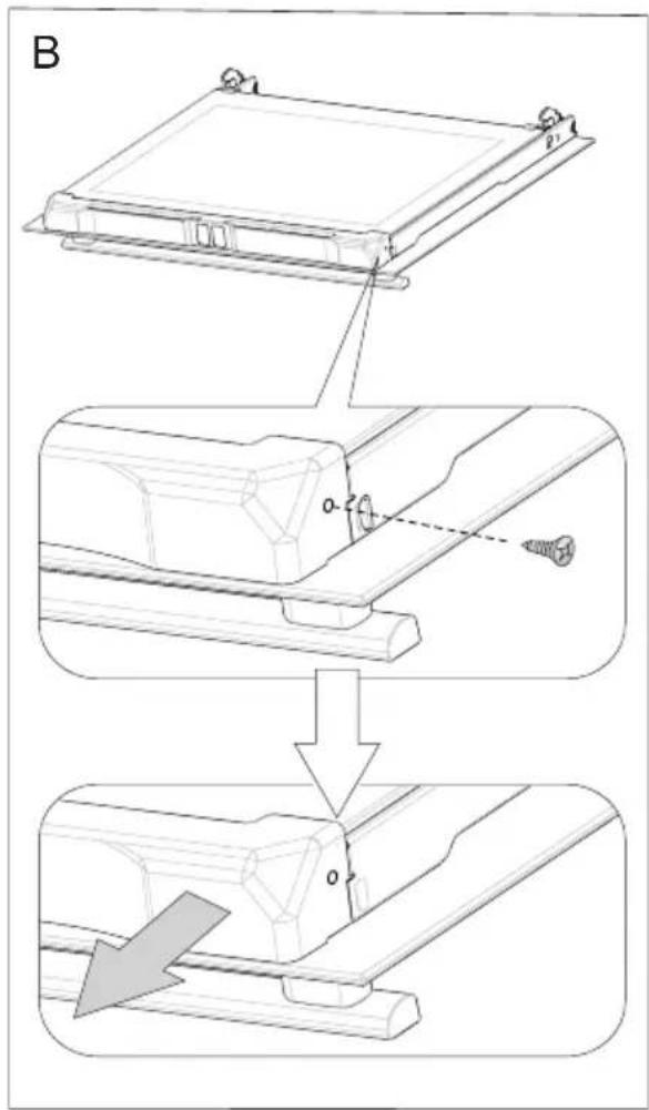 AMICA EHPCX 933 334 E - Removing the inner panel - 1
