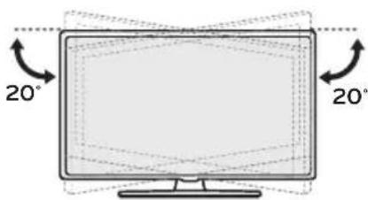 LG 75UR770H9UD - Adjusting the Angle of the TV to suit view - 1