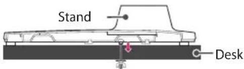 LG 75UR770H9UD - Attaching the TV to a Desk - 4