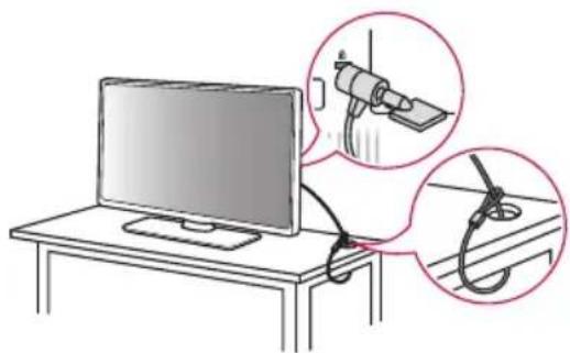 LG 75UR770H9UD - Using the Kensington Security System (optional) - 1