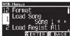 KAWAI CA501 - Acceder au menu USB - 2