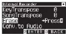 KAWAI CA501 - Supprimer les performances de la mémoire interne - 1