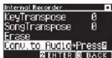 KAWAI CA501 - Convert les performances de la mémoire interne - 1