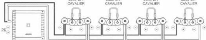 ALPINE S2-W12D4 - Example 8 One Amplifier + Four Subwoofer's - 1