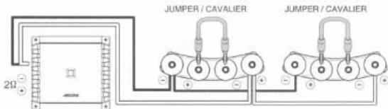 ALPINE S2-W12D4 - Example 6 One Amplifier and Two Subwoofer - 1