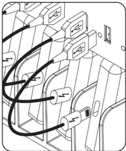 Tripp Lite CSDXB32USB - Anschließen von Smartphones mit dem USB-Ladegerät/Hub - 1