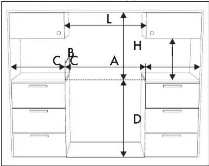 SMEG C6IMBLT2 - Dimensions hors tout de l'appareil - 1