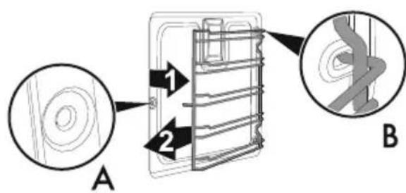 SMEG CX103GMBL - Démontage des glissières de support pour grilles et lechefrites - 1